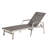 Stylish And Functional Outdoor Chaise Lounges With Aluminum Frame Ventilating Mesh Seating, Adjustable For Patio, Grey, 79.01 W X 27.62 D 21.08 H, Of Two Lightweight Lounge Air - Circulating Seating