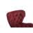 Set Of 2 Bar Stools With Powder Footrest And Base Swivel Height Adjustable Mechanical Lifting Velvet + Powder Leg Simple Bar Stool-Red Only Chairs, Not Including Tables