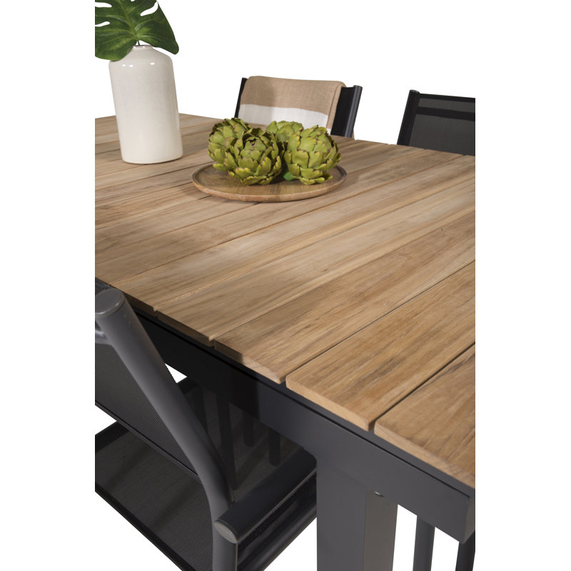 Anoki 4 - Person Patio Dining Set with Extendable Rectangular Table