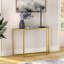 106.68 cm W Glass Top Console Table