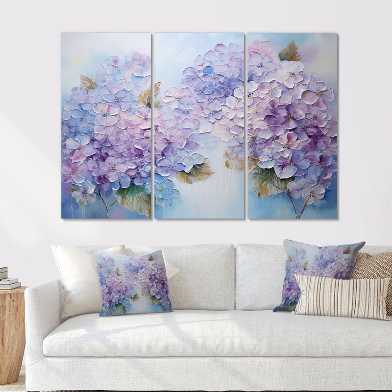 Grainger - ensemble d'art sur toile Flower Field, H 28 po x l 36 po x P 1 po, Toile tendue