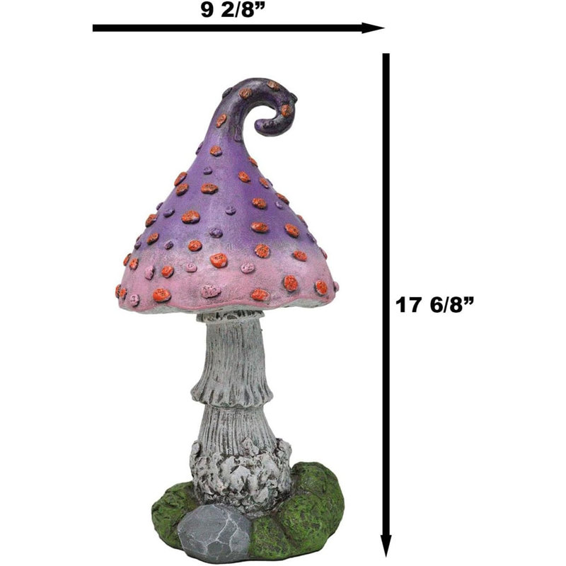 Figurine champignon crocheté tacheté Fairy Garden