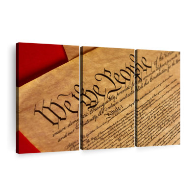 «Constitution On Parchment» sur toile