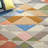 Rodeo Drive Hand Tufted Wool/Cotton Geometric Rug in Grey/Blush-113063384