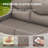7 - Person Luxury Wicker Patio Furniture Set With Coffee Table & 6-Inch Extra-Thick Cushion Swivel Chairs, Side Table-1841385907-1841385908