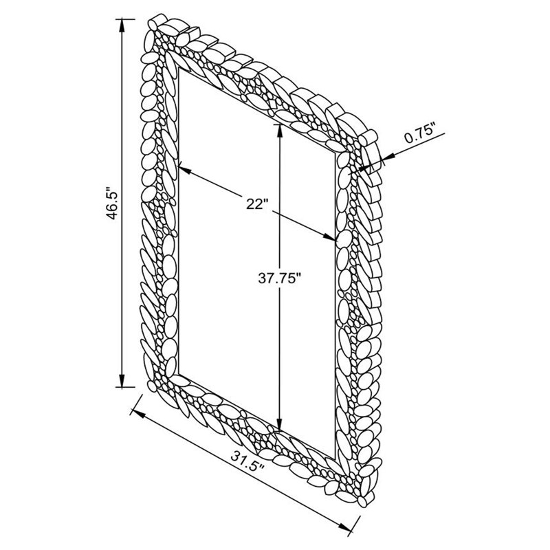 Glavin Glass Flat Wall Mirror