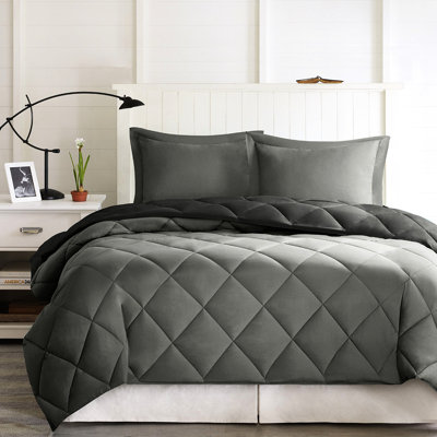 Édredon en duvet synthétique réversible pour lit simple / simple TG
