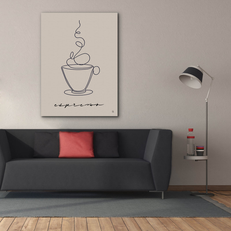 «Epic Graffiti» «Cafe Espresso» par Sarah Adams, art mural sur toile, H 54 po x l 40 po x P 1,5 po