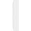 Garniture dentelée en PVC de qualité architecturale avec plaque arrière H 6 po x P 1 po x L 90 po Matthews-41339859