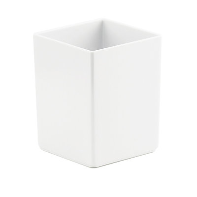 Pot blanc en mélamine 4X4