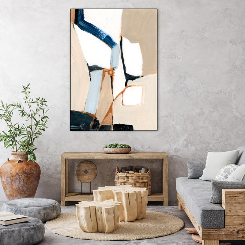 Schéma I, toile encadrée par Giant Art, H 24 po x l 18 po