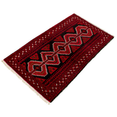 One-of-a-Kind 4'1" x 6'8" New Age Rectangle Wool Area Rug in