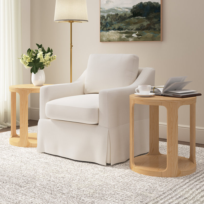 Table de bout ronde - Ensemble de 2 pour le salon