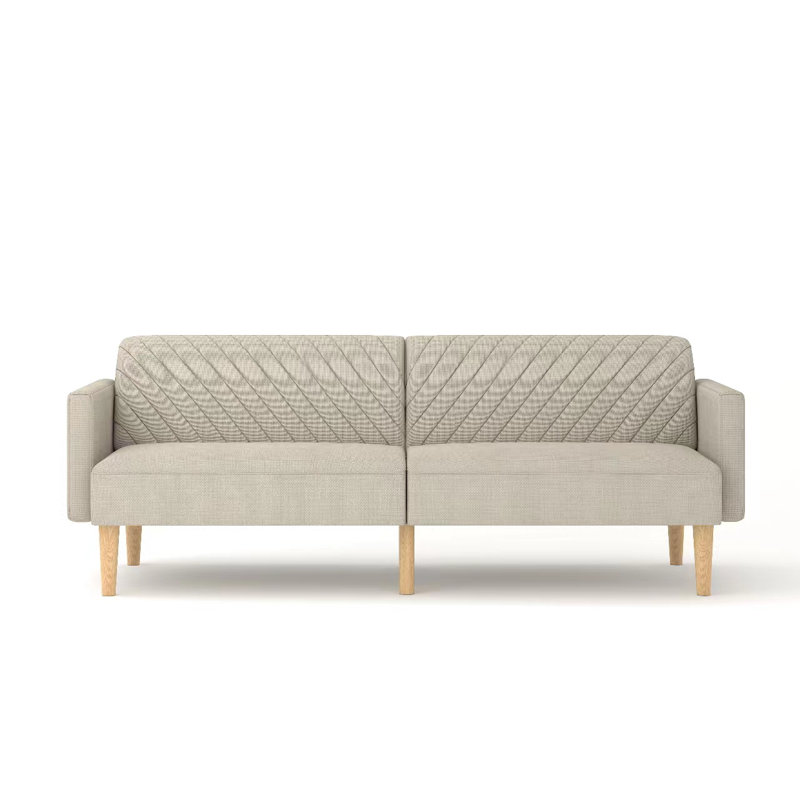 Horka Sofa Bed, Beige 100% Linen