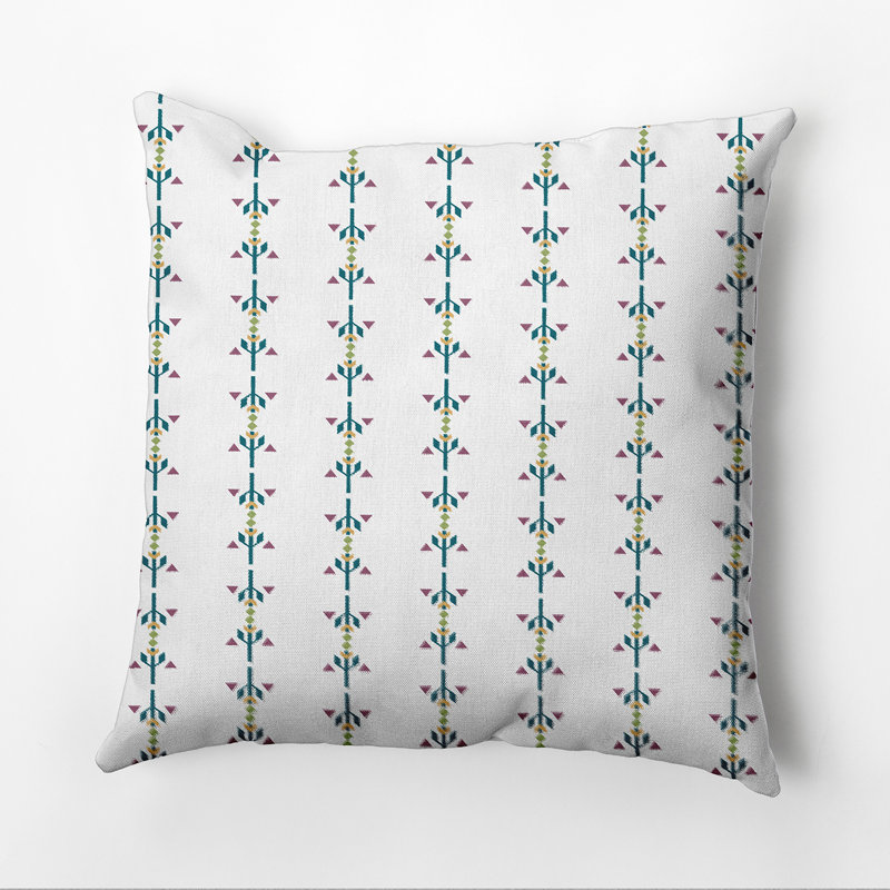 Coussin Happy Hippy, H 18 po x l 18 po, Bleu sarcelle