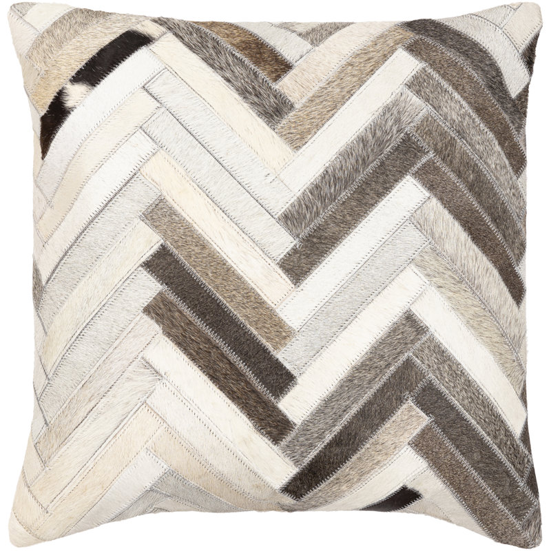 Zander Geometric Reversible Throw Pillow, Down
