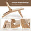 Chaise d'appoint Mid-Century moderne avec repose-pieds