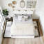 Grand lit plateforme avec 2 grands tiroirs, lit gigogne simple TG-936376486