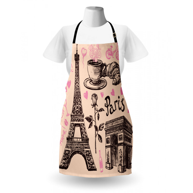 Eiffel Tower Bib Apron