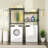 Over Washer Towel Storage Shelf - Adjustable Shelves And Hooks