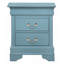 Table de chevet compacte sarcelle traditionnelle-1421397089