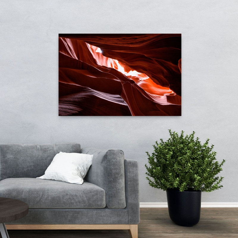 Antilope, paysage abstrait contemporain, art naturel, H 32 po x l 48 po