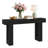 63" Long Console Table for Entryway, Wooden Rectangular Sofa Table Behind The Couch, Farmhouse Entryway Table for Entrance, Hallway, Living Room, Black