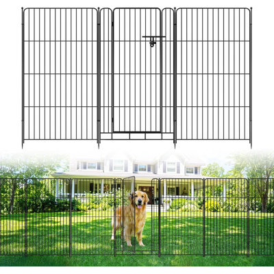 19cm H x 79.8cm W Metal Fence Panels Included