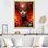 Portrait futuriste d'une femme magnifique sur toile