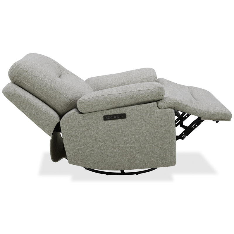 Ensemble de canapé, de causeuse, de console et de fauteuil inclinable pivotant à glissement zéro Trevina