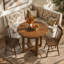 with Solid Wood Base Dining Table