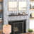 HOMCOM 48 Inch Fireplace Mantel, Floating Farmhouse Solid Fir Wood Shelf, Handmade Heavy Duty Wall Mounted Shelf, With Metal Bracket, Walnut Brown
