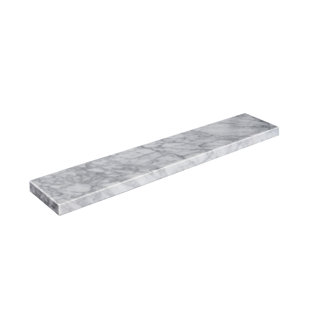 21" x 4" Carrara Marble Side Splash