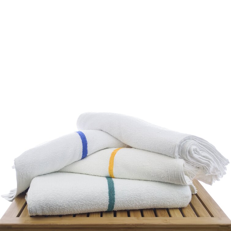 Bar Mop Towels White Cotton Kitchen Towels 16x19 Terry Cloth Pack of 12. 