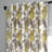 Autumn Whisper Leaves Printed Cotton Room Darkening Curtains - Single Panel-455560704