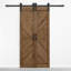 Solid Oak Barn Door Unfinished-112953931