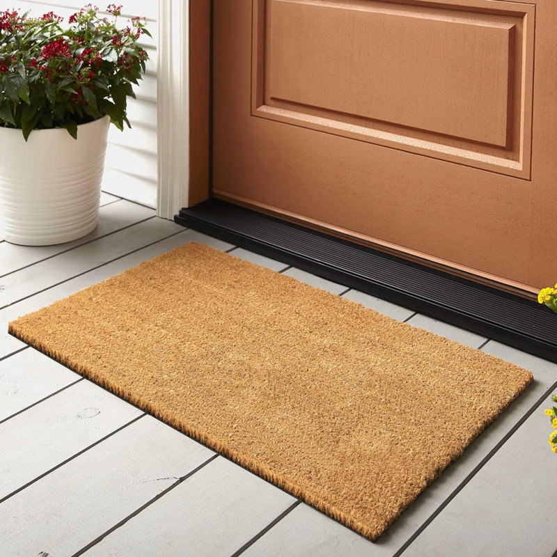 Personalizable Non-Slip Striped Christmas Doormat, 46.5cm W x 16cm L