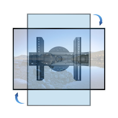 Mount-It TV Wall Mount w/ Full 360 Degree Rotation Fits Most TVs from 32" to 75", 110 lbs. Capacity