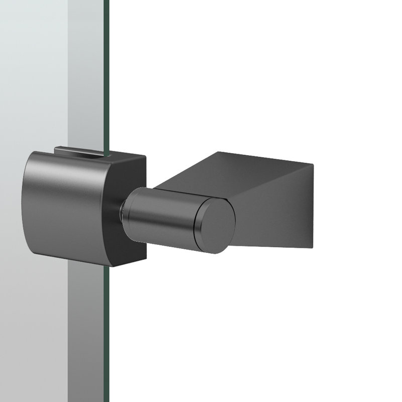 Bleu Frameless Rectangle Wall Mirror | Pivoting Bathroom Vanity Mirror, 31.5" H x 27.75" W, Matte Black