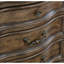 Table de chevet en bois au fini chêne brun - Structure stable et robuste pour 3 éléments décoratifs classiques de chambre à coucher