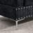 Sectional 3-Seaters Sofa with Chaise, Storage Ottoman, Metal Legs and Copper Nails,Two White Pillows ,Navy Bule(102" x 76" x35")-73897371