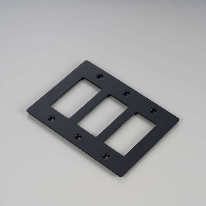 Plaque 3 G / sans logo, Noir, noir, noir, noir