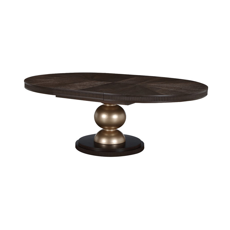 West Kensington Oval Dining Table, Espresso Wood