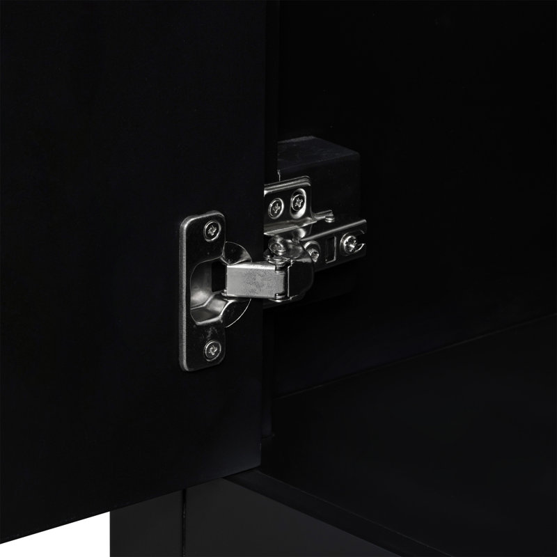 Meuble-lavabo 36 po sans lavabo, Black, Silver