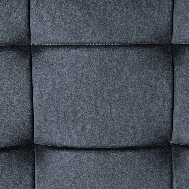 Gris élégant avec base en métal et coussin de siège amovible de style industriel pour la détente