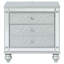 Table de chevet 2 tiroirs Menlo Metallic