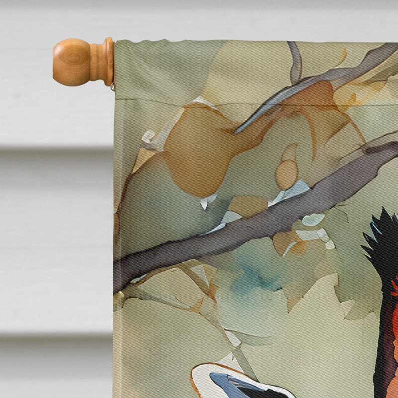 Drapeau de maison de girafe