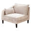 Ensemble de meubles modulaires modernes 6 pièces rose poudré comprenant 4 fauteuils sans accoudoirs et 2 poufs pour salon, canapé et…