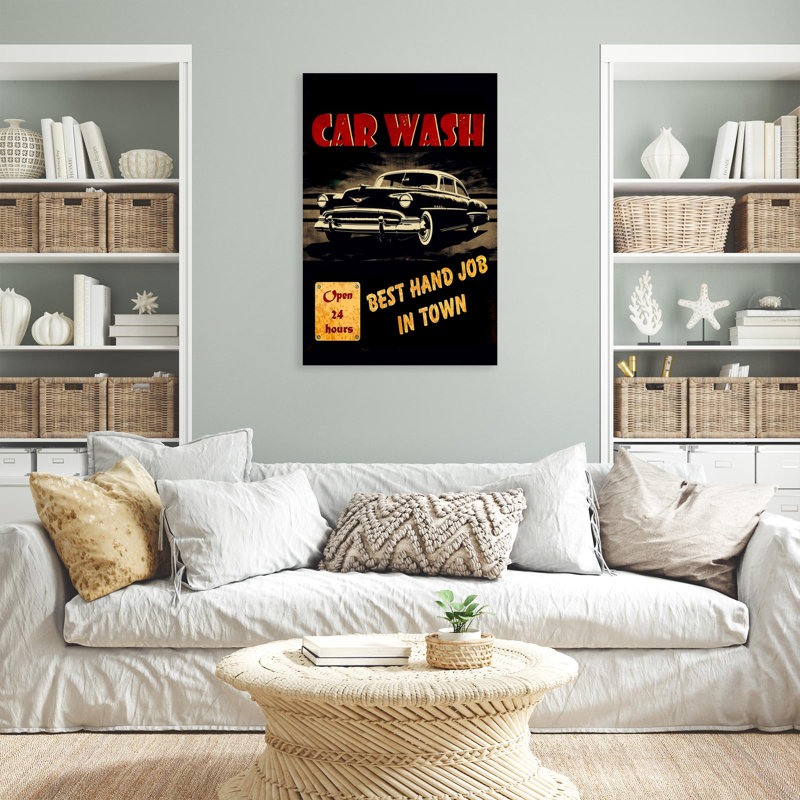 Car Wash sur impression sur toile, H 36 po x l 24 po x P 1,25 po