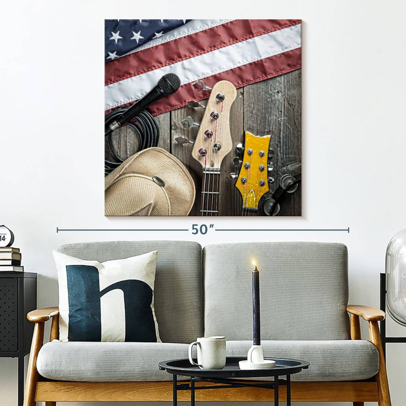 Abarca USA Country Music, H 33 po x l 33 po